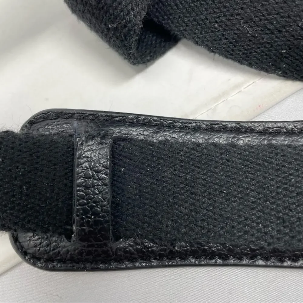 The Sak Black Leather Crossbody Bag OS